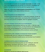 Schneemannverbrennung und Verkaufsoffener Sonntag
