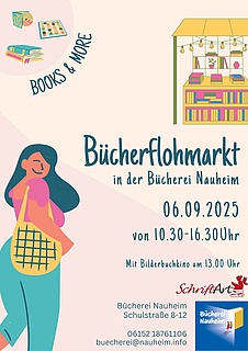 Bücherflohmarkt der Bücherei Nauheim