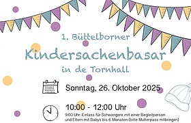 1. Büttelborner Kindersachenbasar in der Tornhall