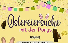 Ostereiersuche mit den Ponys
