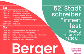 Berger Markt mit Stadtschreiberfest