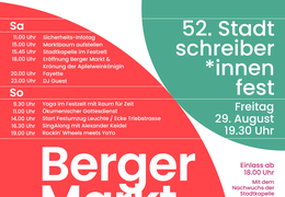 Berger Markt mit Stadtschreiberfest