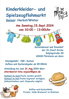 Kinderkleidung und Spielzeugflohmarkt