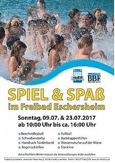 Spiel und Spaß im Freibad Eschersheim