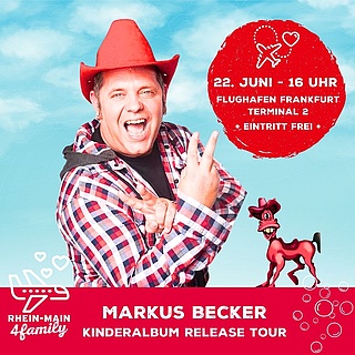 Markus Becker Kinderkonzert auf der Besucherterrasse des Frankfurter Flughafens