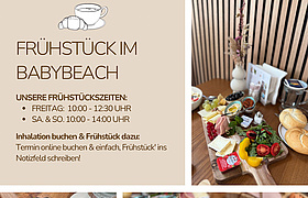 Frühstück im Babybeach