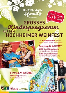 Kinderprogramm auf der RPR1-Bühne beim Hochheimer Weinfest