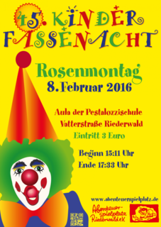 Kinderfassenacht des Abenteuerspielplatz Riederwald
