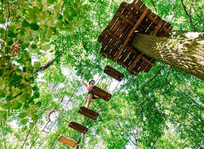 Geburtstag feiern im Kletterwald im Deutsche Bank Park