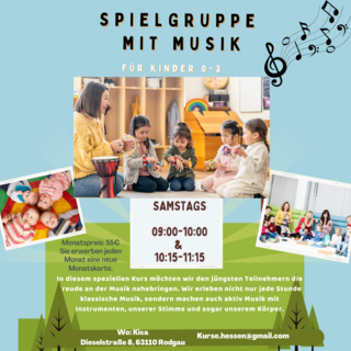 Spielgruppe mit Musik