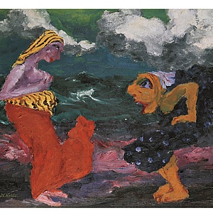 Groteske Kunst von Emil Nolde in Wiesbaden