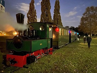 Lampionfahrtag im Feldbahnmuseum