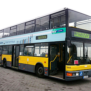 Frankfurt testet Einsatz von Doppeldecker-Bussen
