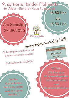 9. Vorsortierter Kinderflohmarkt Petterweiler Kids
