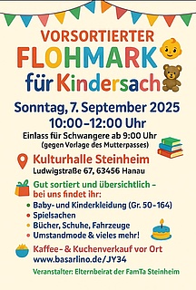 Vorsortierter Kinderflohmarkt der Famta Hanau Steinheim