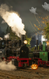 Gruseliger Lampionfahrtag im Feldbahnmuseum