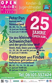 Open Air Theater im Niddapark: "Die drei kleinen Schweinchen und der böse Wolf"