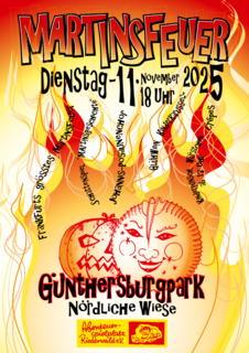 Großes Martinsfeuer im Günthersburgpark
