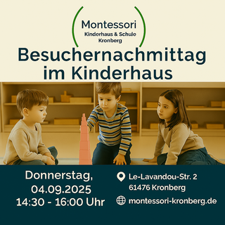 Besuchernachmittag Montessori Kronberg Kinderhaus