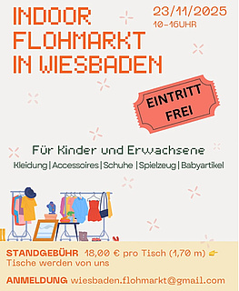 Indoor Erwachsenen und Kindersachenflohmarkt