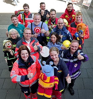 Blaulichttag in der Offenbacher Innenstadt