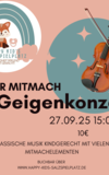 Mitmach Geigenkonzert für Kinder