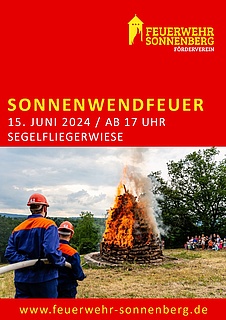 Sonnenwendfeuer Feuerwehr Sonnenberg