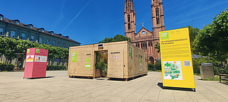 Wiesbaden: Klima-Kiste auf dem Luisenplatz eröffnet