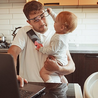 Home Office mit Kindern