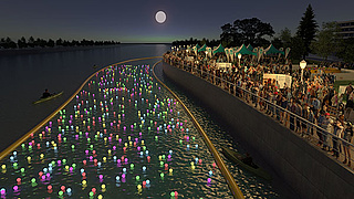 Lichterfluss-Event auf dem Bad Vilbeler Weihnachtsmarkt