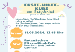 Erste-HILFE-Kurs am Baby/Kind