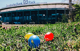 Ostereiersuche im Deutsche Bank Park