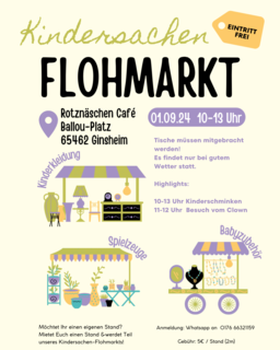 Kindersachenbasar am Rotznäschen Café