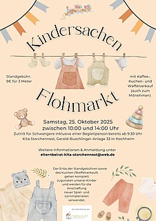 Kindersachenflohmarkt (organisiert vom Elternbeirat)