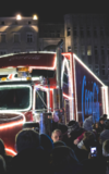 Coca‑Cola Weihnachtstruck-Tour in Frankfurt