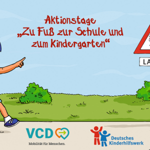 Aktion "Zu Fuss zur Schule und zum Kindergarten" startet