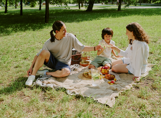 Familien Picknick im Park