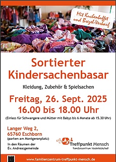 Sortierter Kindersachenbasar