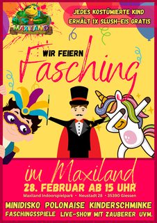 Faschingsparty im Maxiland