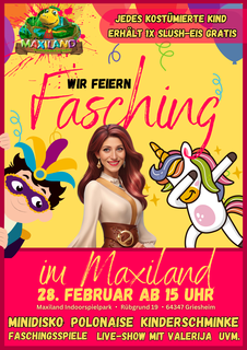 Faschingsparty im Maxiland