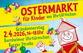 Ostermarkt für Kinder am Bornheimer Uhrtürmchen