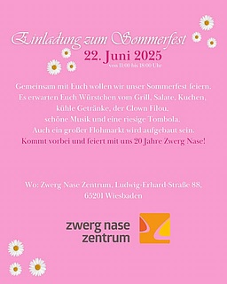 Sommerfest im Zwerg Nase Zentrum