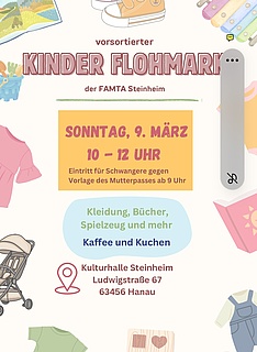 Vorsortierter Kinderflohmarkt Hanau Steinheim Kulturhalle
