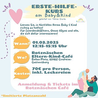 Erste-Hilfe-Kurs am Baby & Kind
