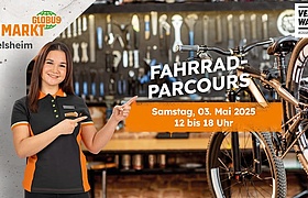 Fahrradparcours Globus Baumarkt Rüsselsheim
