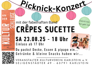 Picknick-Konzert an der Kulturschleuse