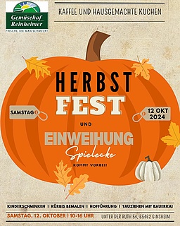 Herbstfest und Einweihung Spielecke