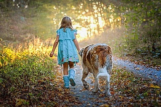 Kinder und Hunde