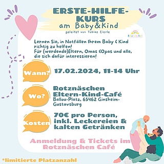 Erste-Hilfe-Kurs am Baby/Kind