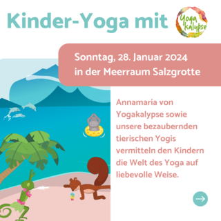 Kinder-Yoga in der Meerraum Salzgrotte
